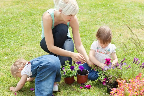 Healthy landscaped trees maintained by Woodgreen tree surgeons
